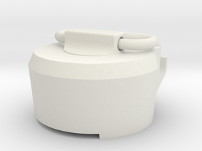 E11 rear cap in White Natural Versatile Plastic