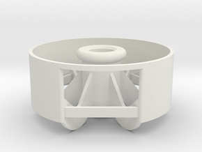 1:9 Mars Rover Wheel in White Natural Versatile Plastic