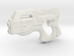 Mass Effect 1:3 M-6 Carnifex Heavy Pistol in White Natural Versatile Plastic