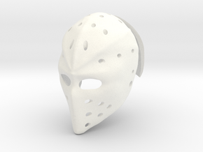 1:6 scale Heat Hockey Mask  in White Processed Versatile Plastic