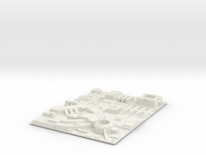 1/1000 Death Star Tiles in White Natural Versatile Plastic