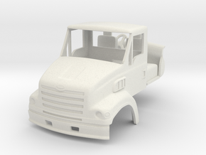 1/64 Sterling LT7501 truck cab with interior & mir in White Natural Versatile Plastic