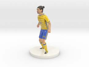 Swedish Football Player in Glossy Full Color Sandstone