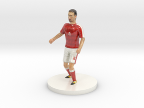 Swiss Football Player in Glossy Full Color Sandstone