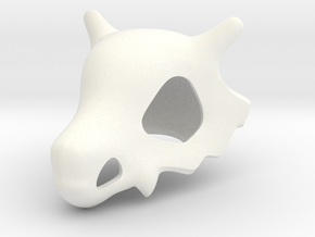 Pokémon Cubone Skull in White Processed Versatile Plastic