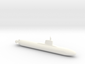Barracuda Class Submarine Model (1/600) in White Processed Versatile Plastic