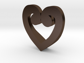 Corazon Mariana in Polished Bronze Steel