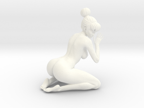 1/10 Sexy Girl Sitting 005 in White Processed Versatile Plastic