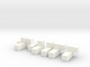 3x3x3 Puzzle in White Processed Versatile Plastic