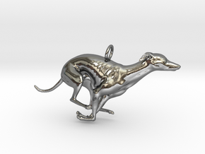 whippetPendant in Fine Detail Polished Silver