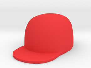 hiphop cap in Red Processed Versatile Plastic