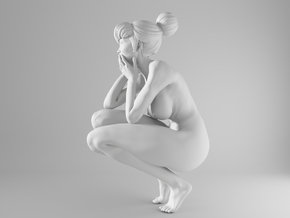 1/10 Sexy Girl Sitting 003 in White Natural Versatile Plastic