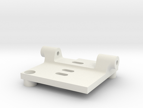 HS1177 Back Plate Mount in White Natural Versatile Plastic