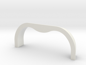 TK&A  Grommet Straight  Flange in White Natural Versatile Plastic