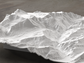 8''/20cm Oberland Peaks, Switzerland in White Natural Versatile Plastic