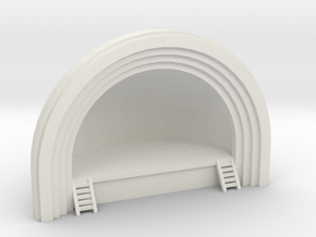 Concert Band Shell - N 160:1 Scale in White Natural Versatile Plastic