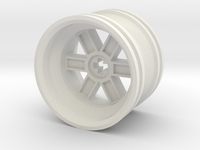 Wheel Design V in White Natural Versatile Plastic