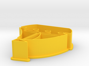 Sailingboat cookie cutter in Yellow Processed Versatile Plastic