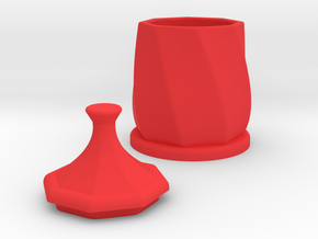 Oct Box in Red Processed Versatile Plastic