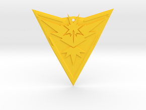 Team Instinct Badge 4" in Yellow Processed Versatile Plastic
