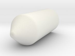 Airbrush Bullet cap in White Natural Versatile Plastic