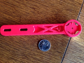 Talon Under Bar Garmin Mount - CUSTOM in Red Processed Versatile Plastic
