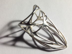 Diamond Ring (sz 5) in Black Natural Versatile Plastic
