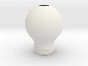 Upside Down Lamp SMALL in White Natural Versatile Plastic