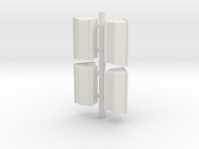 4 Fert Boxes in White Natural Versatile Plastic