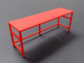 Garage Workbench 1/24 in Red Processed Versatile Plastic
