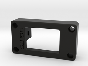 Custom Fiero Light Switch Mount in Black Natural Versatile Plastic