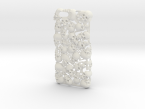 iPhone 6 Skull Case in White Natural Versatile Plastic