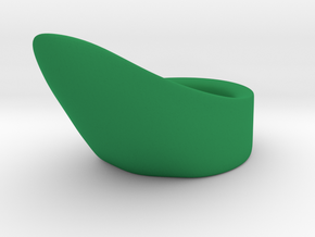 Turko-Mongol Archery Thumb Ring (Zihgir) in Green Processed Versatile Plastic: Small