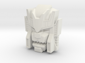 Headmonster Warewolf Face (Titans Return) in White Natural Versatile Plastic