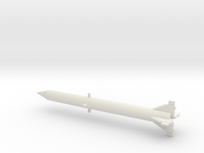 1/72 Scale Redstone Missile in White Natural Versatile Plastic