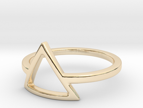 Teepee Ring in 14k Gold Plated Brass: Small