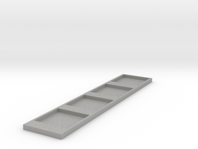 Narrow Shallow Cube Tray in Aluminum