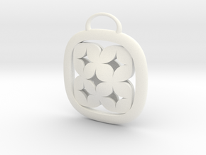 Square Stars Dual Modern Bezel in White Processed Versatile Plastic