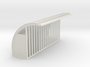 Quonset Struts - 72:1 Scale in White Natural Versatile Plastic