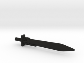 Grimlock's Energo-Sword - 5mm in Black Natural Versatile Plastic