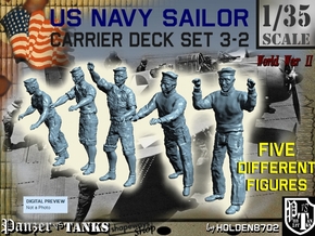 1-35 US Navy Carrier Deck Set 3-2 in Tan Fine Detail Plastic