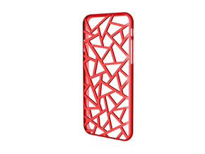 iPhone 6 / 6S case_Triangles in Red Processed Versatile Plastic