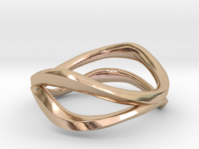 Dual Ring in 14k Rose Gold Plated Brass: 6.5 / 52.75