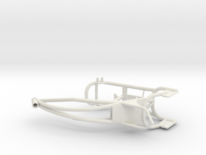 Custom bike frame in White Natural Versatile Plastic