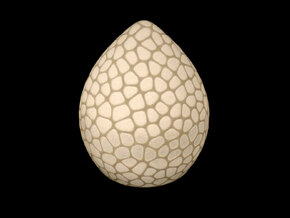 Dragon's Egg in White Natural Versatile Plastic