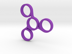 The Vios - Fidget Spinner in Purple Processed Versatile Plastic