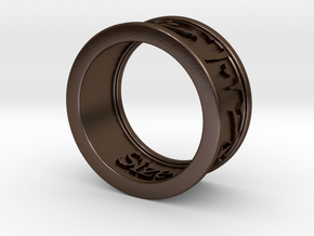 Ring - Forever in Polished Bronze Steel: 6 / 51.5