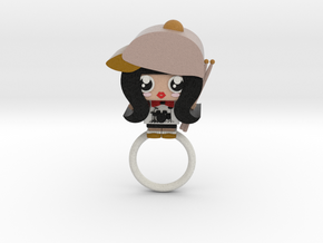 Drumplayer Ring from U-Dimensions in Full Color Sandstone