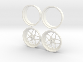 Billet Specialties Win Lite Front Spindle 1/12 in White Processed Versatile Plastic