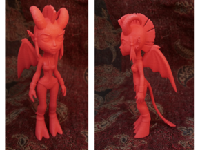 Demon Figure in Red Processed Versatile Plastic
